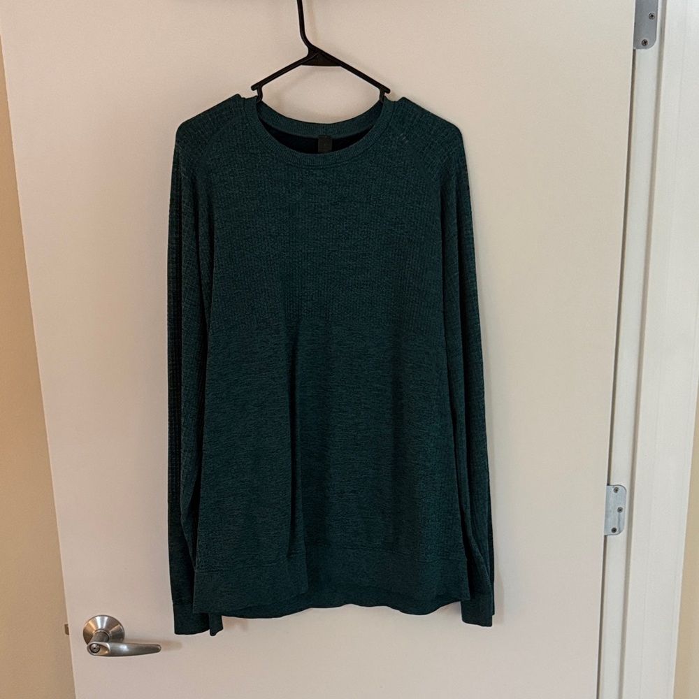 Lululemon Engineered Warmth Green Long Sleeve Sweater - XL